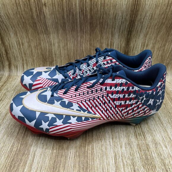 Mens Size 15 -  Nike Lunar Vapor Ultrafly Elite USA‎ Metal Baseball Cleats Shoes - Picture 3 of 9